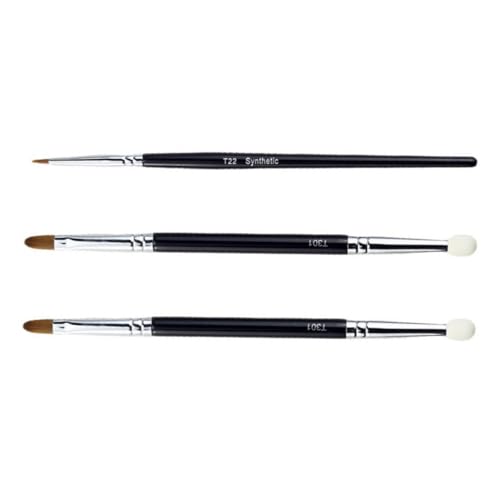 SOIMISS Professioneller Make up Pinsel mit Doppelkopf Tragbarer Concealer Pinsel und Eyeliner Schwamm für Präzises Abdecken von Dunklen Augenringen Flexibel Langlebig und Einfach von SOIMISS