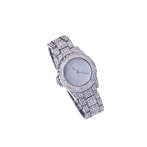SOIMISS Silber Armbanduhr Damen Analog Quarz Uhr Stahlband Damenuhr Strass Tragen Für Frauen Zeitmessung von SOIMISS