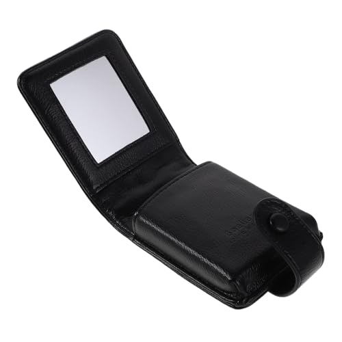 SOIMISS Quilted Mini Make-up Tasche mit Spiegel Kleine Kosmetiktasche für Lippenstift und Lipgloss Leichte Tragbare Schminktasche für Damen für Reisen Partys und Outdoor-Touch-ups von SOIMISS