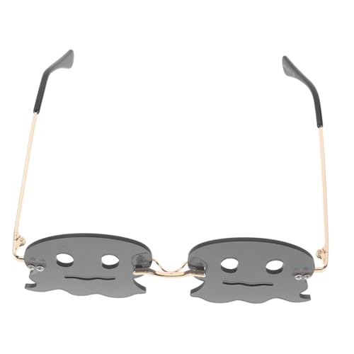 SOIMISS Randlose Uv-schutz Sonnenbrille Ghost-form Leichtes Partybrille für Damen Herren Jahre Halloween Karneval Fasching Zubehör von SOIMISS