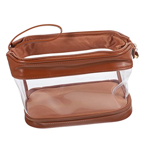 SOIMISS Reise Kosmetiktasche Transparent Große Kapazität für Damen Tragbare Make Up Tasche mit Robustem Reißverschluss und Stilvollem Design für Toilettenartikel und Kosmetik im Urlaub von SOIMISS