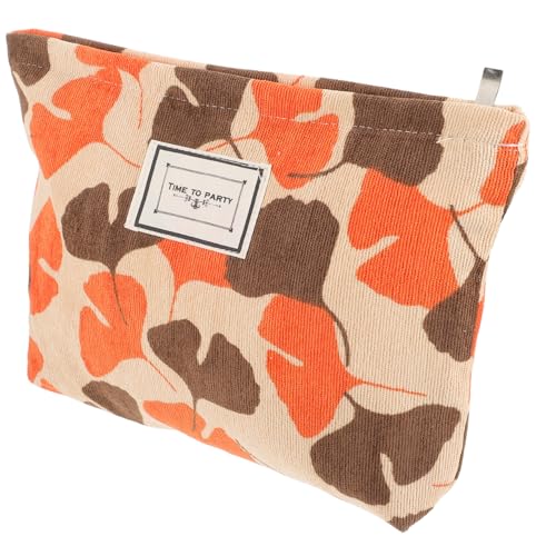SOIMISS Reise Kosmetiktasche mit Großer Kapazität Multifunktionale Organizer Tasche für Make Up Lippenstifte und Toilettenartikel Praktischer Aufbewahrungsbeutel für Damen Orange mit von SOIMISS