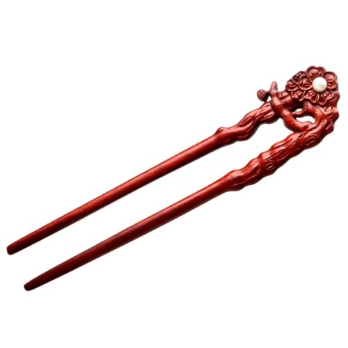 SOIMISS Retro Geschnitzte Holz Haarnadel Haarschmuck für Frauen und Mädchen Haarforke mit Glatter Oberfläche Sicherer für Hochsteckfrisuren bei Hochzeit und Feierlichkeiten von SOIMISS