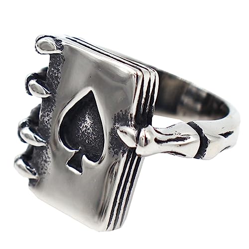 SOIMISS Retro Titanstahl Herrenring mit Filigraner Geisterklauen Form Kreativer Statement Fingerring für Männer Langlebiges Material Modisches Accessoire US von SOIMISS