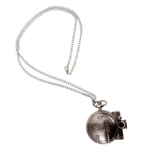 SOIMISS Taschenuhr Retro Metall-taschenuhr Für Herren Mit Zugmuster Und Mechanischem Mechanismus Kleine Uhr Als Dekoration Oder Geschenk von SOIMISS