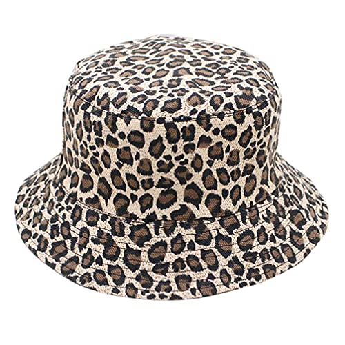 SOIMISS Reversible Eimer Hut Faltbare Leopard Print Sonne Kappe von SOIMISS