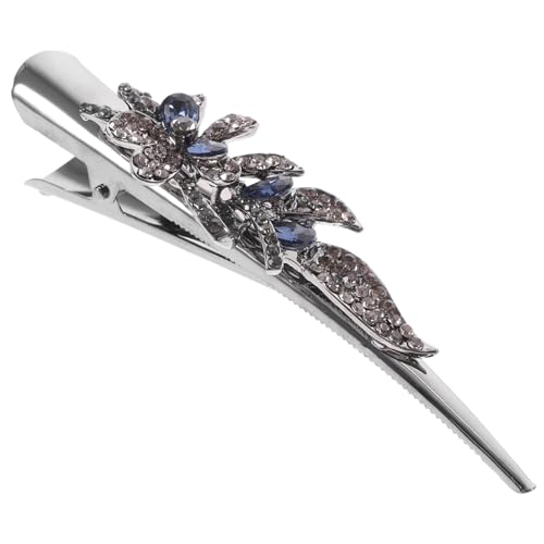 SOIMISS Rhinestone Metall Haarclip Damen Großer Retro Duckbill Alligator Clip Funkelnde Haarklammer Rutschfest für Dickes und Dünnes Haar Modisches Haarschmuck Accessoire für Partys und von SOIMISS