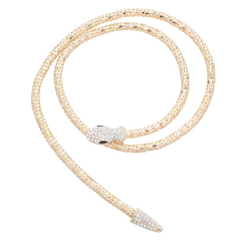 SOIMISS Rhinestone Schlangenhalskette Magnetverschluss Retro Verstellbar Minimalistische Halskette Animal Charm Schmuck für Damen Halloween Statement Modeschmuck von SOIMISS