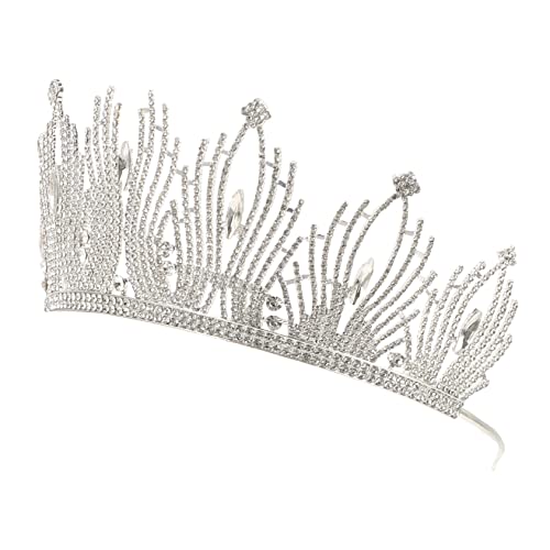 SOIMISS Rhinestone Tiara Hochzeit Haarschmuck Damen Glitzernde Krone Stirnband für Braut Geburtstag Party Prom Festlicher Kopfschmuck von SOIMISS