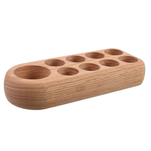 SOIMISS Robuster Holz Ätherische Öl Aufbewahrungsorganisator Fächer Stabiles Display Regal für Flaschen Nagellack und Parfüm Umweltfreundlicher Organizer mit Rustikalem Design für Zuhause von SOIMISS