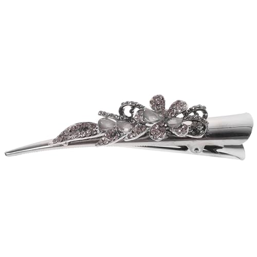 SOIMISS Rutschfeste Damen Haarklammer mit Strass Großer Retro Entenschnabel Haarclip Vielseitig für Dickes Dünnes Lockiges Haar Eleganter Haarschmuck für Partys und Festliche Anlässe von SOIMISS