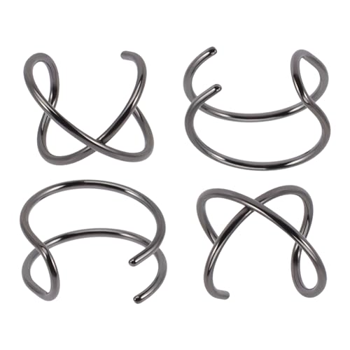 SOIMISS S925 Kreuz Ohrclips Einfaches Design Keine Piercing Ear Für Damen Und Herren Kreuz Und Doppel Layer Variante von SOIMISS