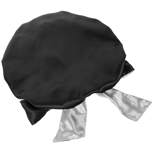 SOIMISS Satin Turban Kopfhaube mit Schleife Doppellagige Satin Nachtmütze für Damen für Haare während Duschens mit Seidenähnlichem Gefühl Langlebig und Bequem von SOIMISS