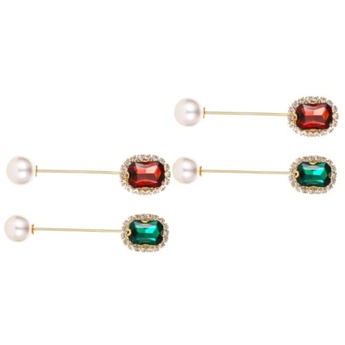 SOIMISS 4stücke Elegante Perlen Brosche Anstecknadel Für Damen Chic Lapel Pin Für Hochzeiten Und Anlässe Schmuckzubehör Für Kleidung Teiliges Für Freundinnen von SOIMISS