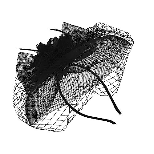 SOIMISS Schickes Garn-kopfstück Netz-stirnband Braut-fascinator-netz Für Festivals Und Bankette von SOIMISS