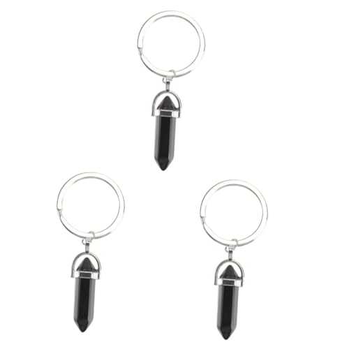 SOIMISS 3stücke Schlüsselanhänger Für Dekorativer Kristallsäulen- Handgemachter Schlüsselring Kristall Für Taschen Autoschlüssel Und Für Festivals Und Besondere Anlässe von SOIMISS