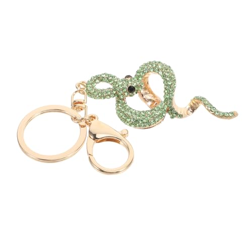 SOIMISS Schlüsselanhänger Mit Tierschlange Auto-schlüsselanhänger 2025 Schlüsselanhänger Funkelnder Schlüsselanhänger Süßer Schlüsselanhänger Geldbeutel- Zinklegierung Green von SOIMISS