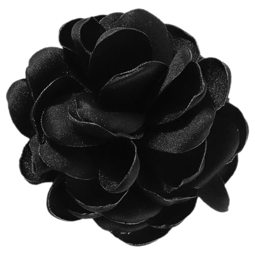 SOIMISS Schwarze Rosen-Brosche Blumen-Brustnadeln Abzeichen Kleidung Dekoration Schal-Brosche Für Mütze Anzug Schal Rucksack von SOIMISS