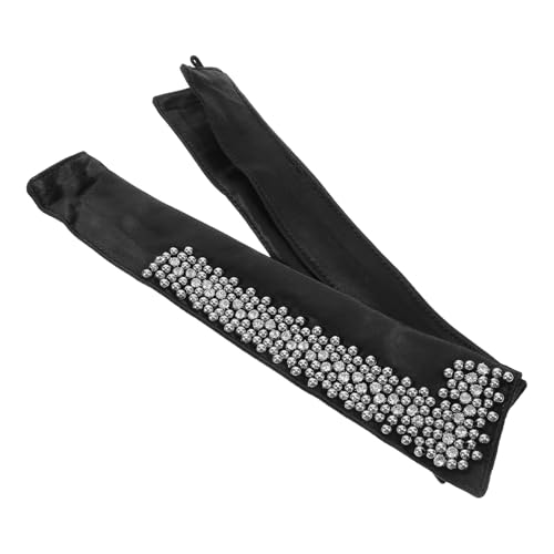 SOIMISS Detachable Kragen Mit Schimmernden Strasssteinen Schwarzer Perlen Fake Kragen Für Damen Modisches Accessoire Für Schicke Outfits Vielseitig Kombinierbar von SOIMISS