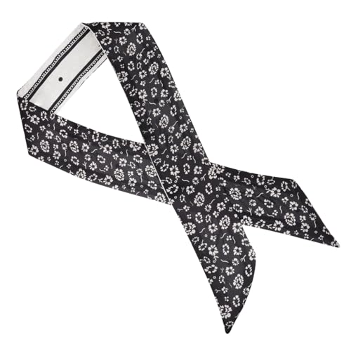 SOIMISS Seidiges Langes Haarband Vintage Stil Schmales Stilvolles Seidentuch als Pferdeschwanzhalter und Modisches Halstuch für Damen Geeignet für Partys und Alltag von SOIMISS