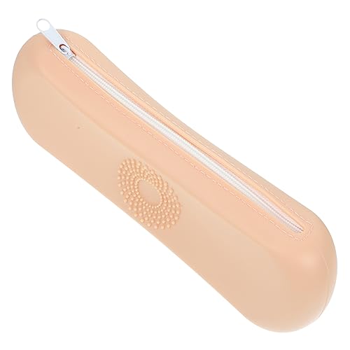 SOIMISS Silikon Make Up Pinselhalter Reise Kosmetiktasche Staubdicht Ergonomisch Weich Organizer für Frauen Tragbarer Pinsel Aufbewahrungsbeutel von SOIMISS