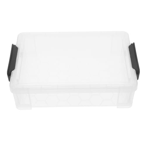 SOIMISS Stapelfähige Transparente Kunststoff Aufbewahrungsbox mit Deckel Kleine Klare Stiftebox für Büro Schule und Zuhause Vielseitiger Marker und Organizer mit Großem Fassungsvermögen von SOIMISS