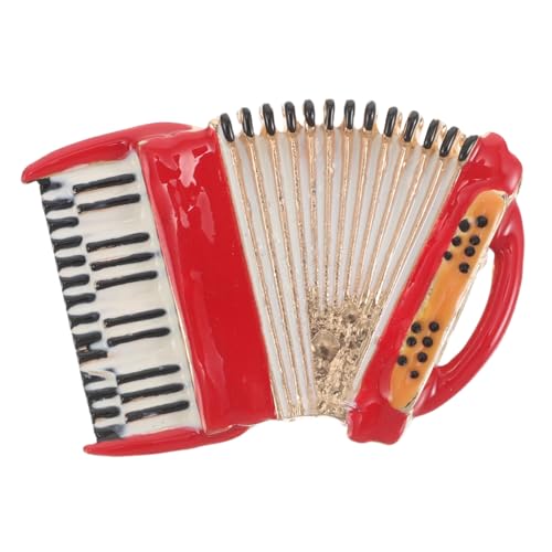 SOIMISS Akkordeon-anstecknadel Aus Legierung Herrenbrosche Mit Musikmotiven Schalclips Für Outfits Kleidernadel Für Mäntel Und Anzüge Musikbrosche Für Hemden Und Jacken von SOIMISS