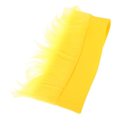 SOIMISS Stirnband Bekleidung Perücken Haarbänder Kostüme Outfits Fell Stirnband Troll Kostüm Roter Lustiger Hut Haarstütze Troll Perücke Gelbe Chemiefaser von SOIMISS