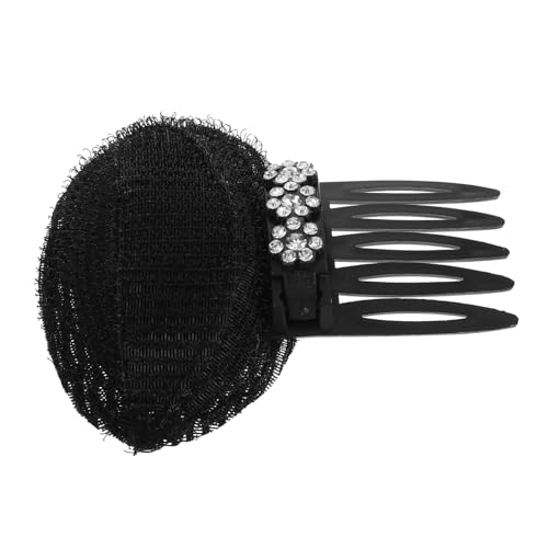 SOIMISS Strass Blumen Haarkamm für Frauen Unsichtbarer Volumen Kamm für Erhöhtes Haar Nahtloser Modischer Brautschmuck Silberner Glitzer für Hochzeit und Festliche Anlässe von SOIMISS