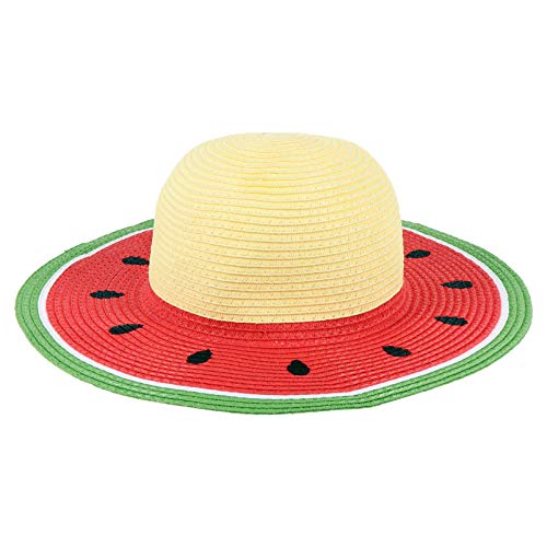 SOIMISS Stroh Sonnenhut Niedlichen Sommer Eimer Hut Obst Wassermelone Sonnenhut für Erwachsene Kinder von SOIMISS