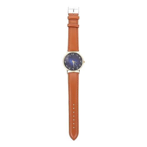 SOIMISS Uhr Für Männer Mit Arabischen Ziffern Armband Aus Kunstleder Und Verstellbares Armband Für Erwachsene Dekorative Armbanduhr von SOIMISS