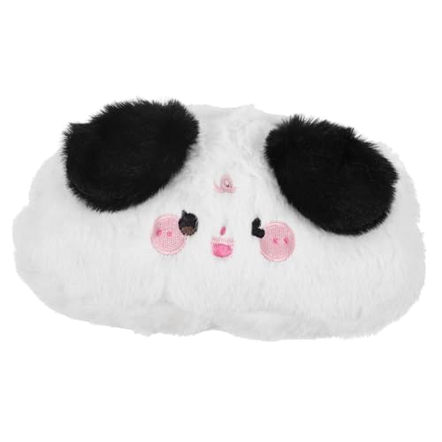 SOIMISS Kosmetikbeutel Aus Plüsch Lustige Tier-Make-up-Tasche Für Damen Tragbare Organizer-Tasche Für Toilettenartikel Und Kosmetika Für Reisen Und Alltag Schwarze Hundeohr-Design von SOIMISS