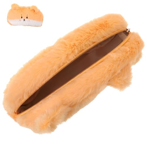 SOIMISS Schminkbeutel Cartoon Für Damen Kleine Schminktasche Aus Plüsch Kulturbeutel Zum Reisen Aufbewahrungstasche Mit Reißverschluss Für Make-up Kosmetiktasche Tragbar von SOIMISS