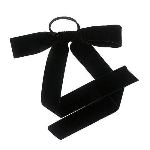 SOIMISS Süßer Samt Haargummi mit Schleife für Mädchen Elastischer Ponytail Halter Haaraccessoire für Verschiedene Anlässe Strapazierfähiges und Modisches Haarband von SOIMISS