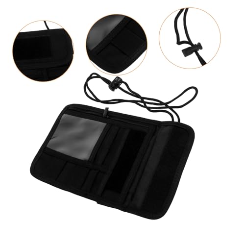 SOIMISS Taktischer Reisepasshalter mit Verstellbarem Halsband Outdoor Geldbörse mit Sicherem Verschluss Vielseitige Aufbewahrung für Karten Bargeld und Reisedokumente für und Radfahrer von SOIMISS