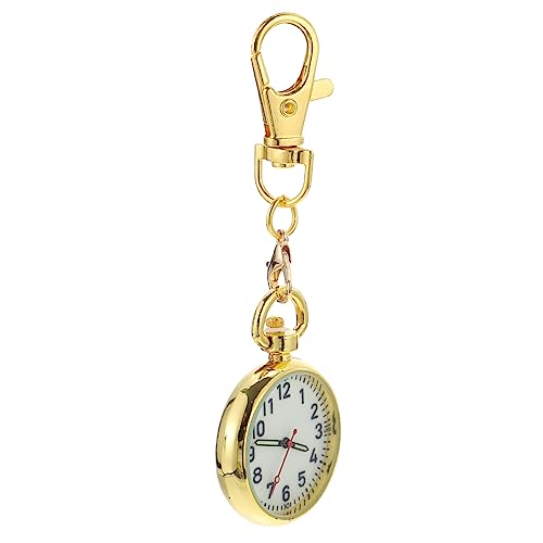 SOIMISS Taschenuhr Mit Schnallendesign Aus Edelstahl Nachtleuchtende Uhr Für Krankenschwester Brustuhr Mit Retro-Look Und Präziser Zeitmessung von SOIMISS