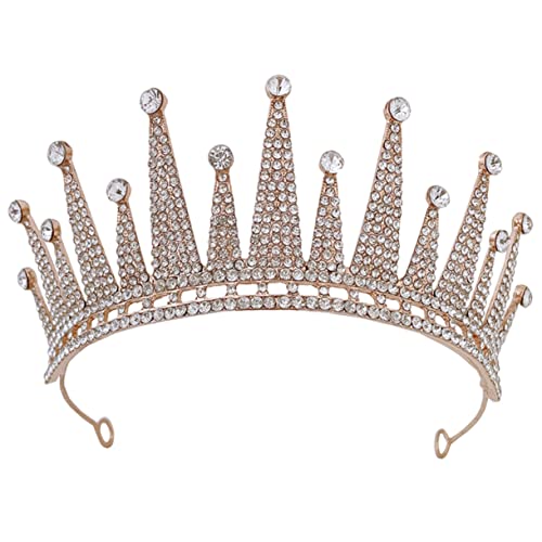 SOIMISS Hochzeits Tiara Mit Strass Und Perlen Brautschmuck Für Frauen Elegantes Haardekor Für Besondere Anlässe Sicherer Sitz Mit Pins Für Hochzeiten Und Feste von SOIMISS