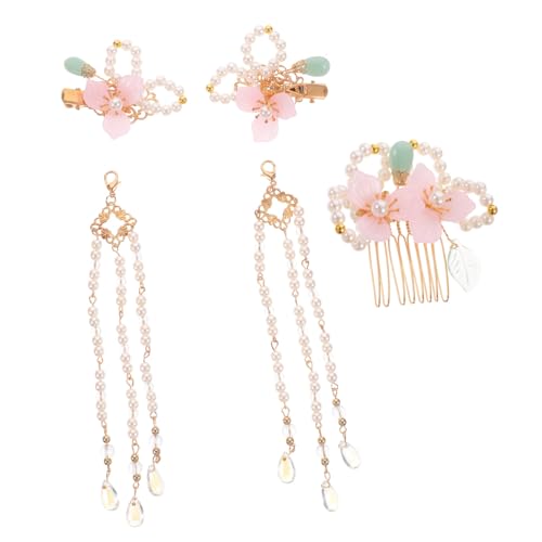 SOIMISS Traditionelle Chinesische Haarspange mit Perlen und Langen Quasten Antiker Hanfu Haarschmuck für Frauen und Mädchen Geeignet für Festtage und Hanfu Kostüm Stilvolle Haarclips und von SOIMISS