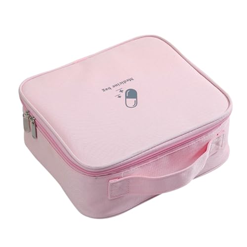 SOIMISS Tragbare Erste-Hilfe-Tasche aus Wasserdichtem Oxford- Kompakter Reise-medikamentenorganizer mit Reißverschluss Multifunktionale Notfalltasche für Outdoor Camping Reise und Alltag von SOIMISS