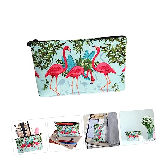 SOIMISS Tragbare Kosmetiktasche Damen mit Dekorativem Vogel Print Mittelgroßer Makeup Organizer für Reise und Alltag Handliche Schminktasche mit Praktischem Design Stilvoll und Vielseitig von SOIMISS