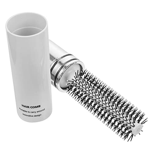 SOIMISS Tragbarer Lockenkamm Faltbar Haarbürsten Für Damen Haartrockenkamm Rollen Haarbürste Bußgeld Haarbürste Damen Nasse Haarbürste Zum Entwirren Lockig Kompakt Styling Tasche Abs Weiß von SOIMISS