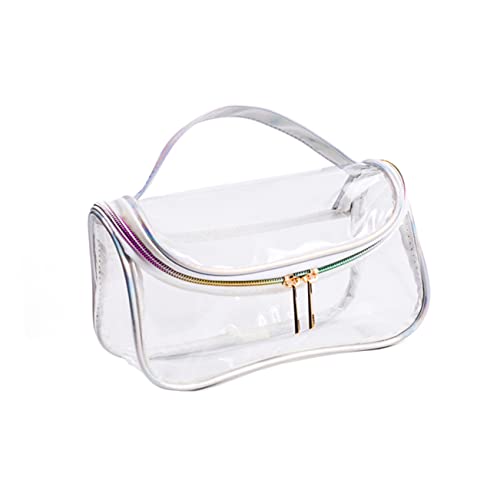 SOIMISS Transparente Kosmetiktasche Multifunktionale Tragbare Reise Hygiene und Schminktasche für Damen aus PU Dacron Leicht und Geräumig für Toilettenartikel und Kosmetik von SOIMISS