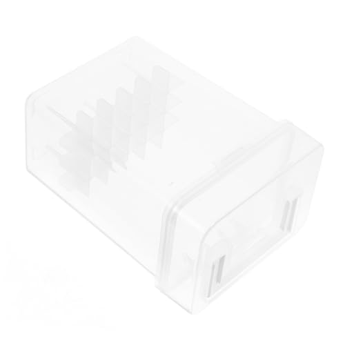 SOIMISS Transparente Markerbox mit Fächern Tragbarer Stift Organizer für Künstler und Schüler Klarer Aufbewahrungskasten mit Praktischem Griff Vielseitige Stiftebox für Marker und von SOIMISS