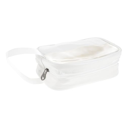SOIMISS Transparente PU Kosmetiktasche Langlebig Große Kapazität Multifunktional Reise Make Up Aufbewahrungstasche Damen Praktisch Leicht zu Reinigen von SOIMISS