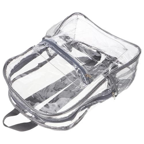 SOIMISS Transparenter PVC Rucksack Für Schule Wasserdichter Klarer Schulrucksack Geräumiger Und Stilvoller Backpack Für Jungen Und Mädchen Für Und Sport SOIMISS Transparenter PVC Rucksack Für Schule Wasserdichter Klarer Schulrucksack Geräumiger Und Stilvoller Backpack Für Jungen Und Mädchen Für Und Sport von SOIMISS