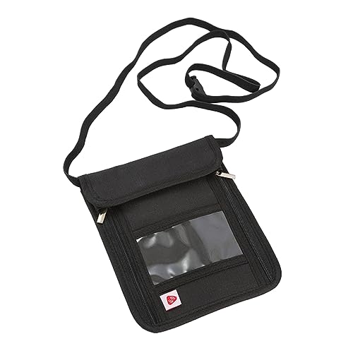 SOIMISS Travel Neck Stash Wallet -sicherer Reisepasshalter Für Sichere Aufbewahrung Von Bargeld Und Dokumenten Für Festivals Und Verkehrsmittel Schwarz von SOIMISS