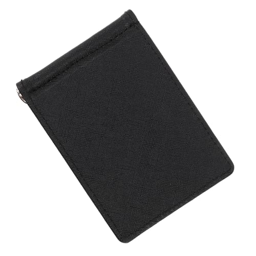 SOIMISS Ultra-dünne Brieftasche von Männern Herren dünne Geldbörse Kleine Geldbörse PU- Schlanker Kartenhalter Brieftasche Männer Metall Schwarz von SOIMISS