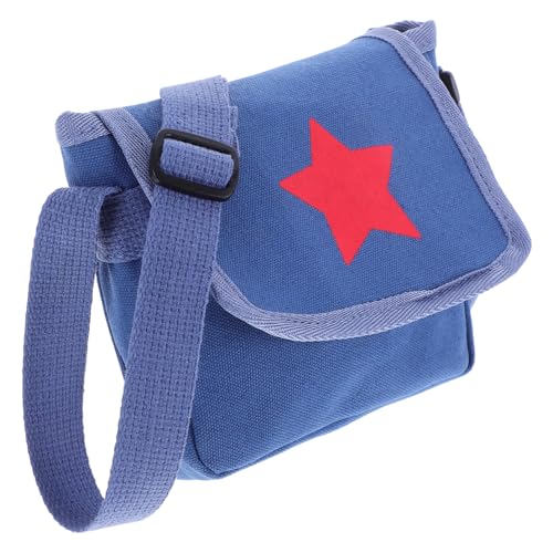 SOIMISS Umhängetasche Für Kinder: Verstellbare Messenger-Tasche Aus Segeltuch Mit Sternenmuster Für Kinder – Vintage-geldbörse Aus Segeltuch Für Mädchen Und Jungen Für Reisen, Schule Und von SOIMISS