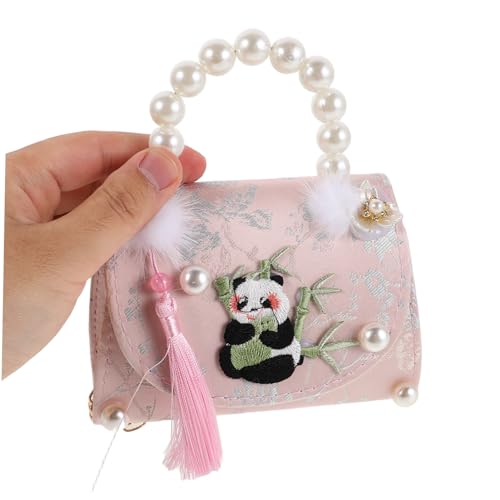 SOIMISS Panda-umhängetasche Für Mädchen Kindertaschen Mit Süßem Panda-Design Leichte Schultertasche Für Kleine Mädchen Geräumig Und Vielseitig Für Schule Und Party von SOIMISS