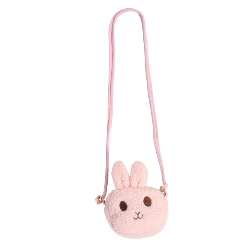 SOIMISS Umhängetasche Plüsch Kaninchen Design Leicht Tragbar Multifunktionale Mädchen Crossbody Bag Süßes Accessoire für Kleine und Kleinkinder von SOIMISS